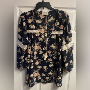 Janette Plus USA Boho Floral Top Size XL